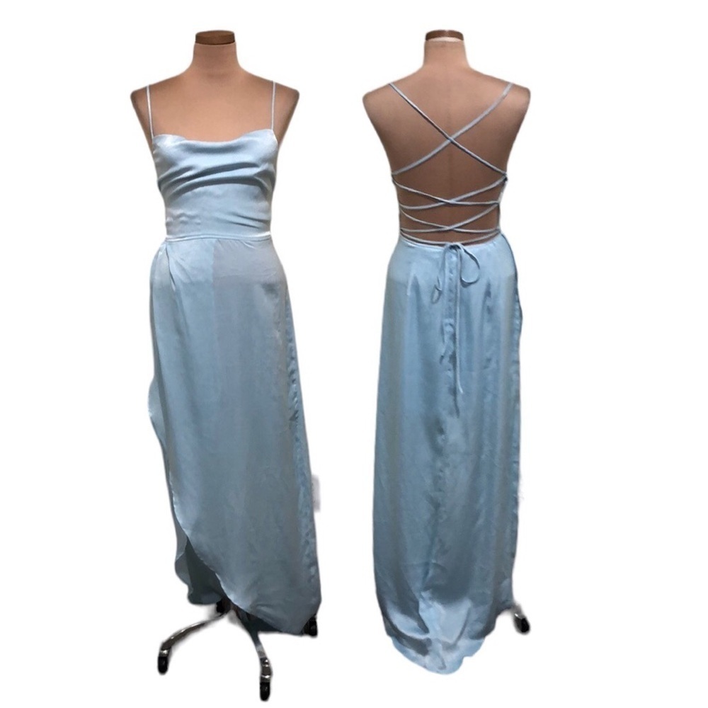 Lucy In The Sky Maxi Dress Size Medium Pastel Sky Blue